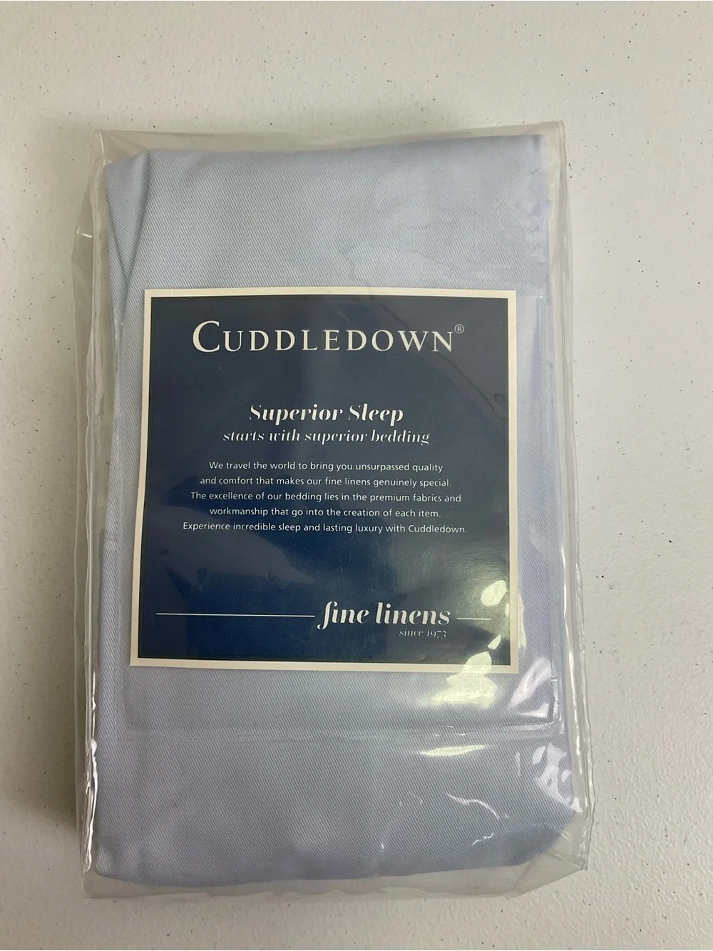 Cuddle Down Large Wedge Pillow Cover - Azure